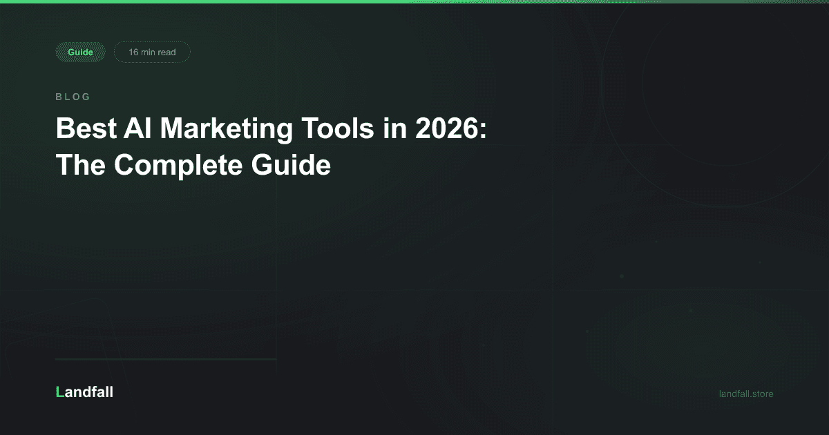 Best AI Marketing Tools in 2026: The Complete Guide