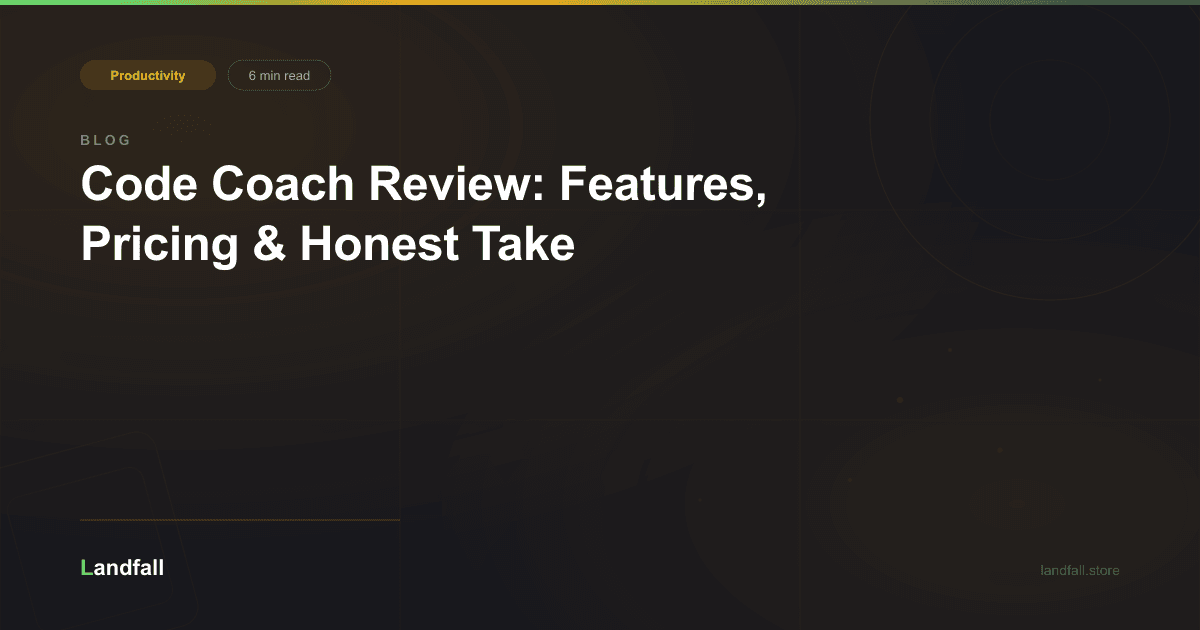 Code Coach Review: Features, Pricing & Honest Take