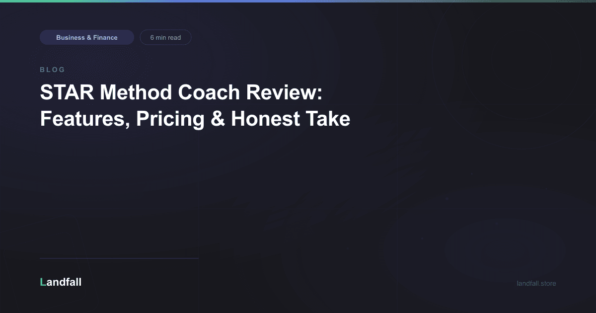 STAR Method Coach Review: Features, Pricing & Honest Take