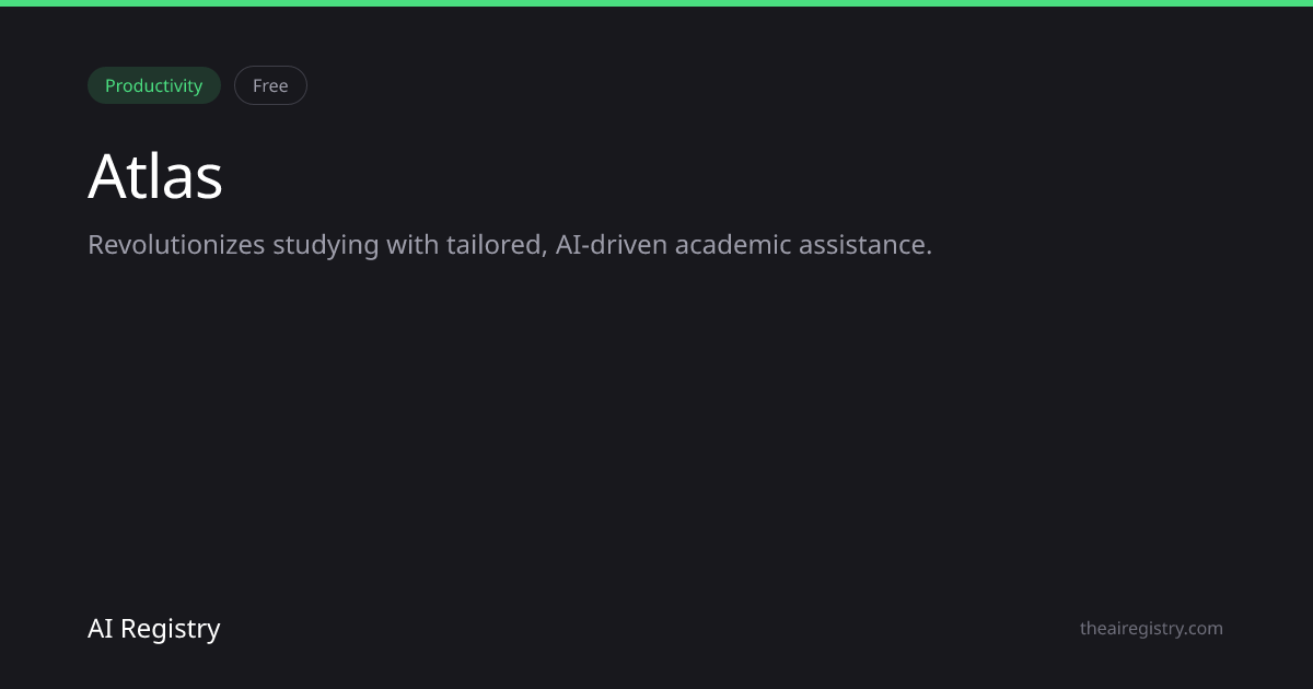 Atlas — AI Tool Review & Details