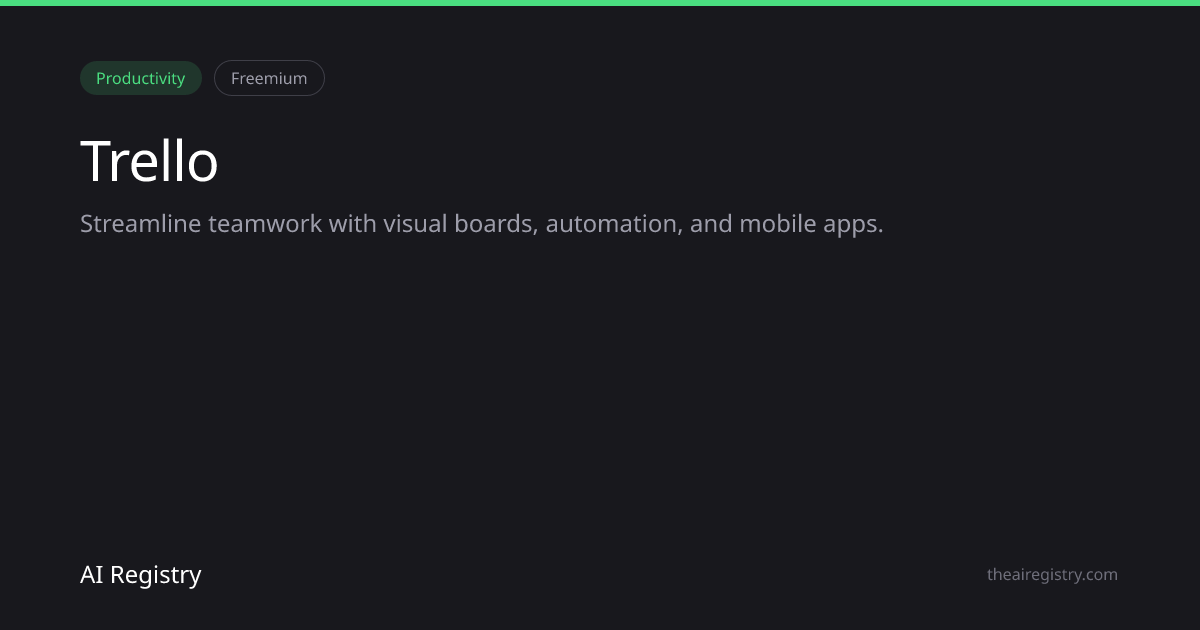 Trello — AI Tool Review & Details